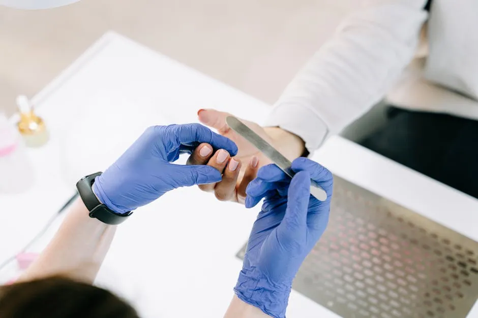 Hand med välformade naglar efter att rätt nagelform valts